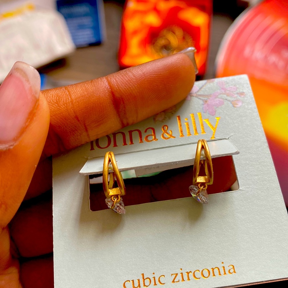 Small hoop earrings